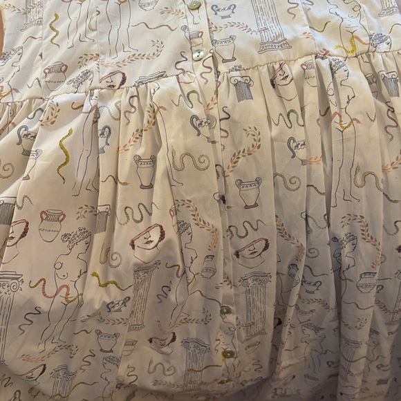 NWT Lisa Says Gah Joan Shirt Dress in A Day at the Museum Print - Size medium - Picture 5 of 10